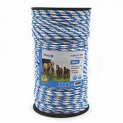 Polyrope for electric fence, diameter 6 mm, blue-white