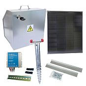 Basic solar fence kit - Complete security box + bracket + 40 W panel