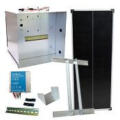Basic solar fence kit - Complete transport box + bracket and 100 W panel