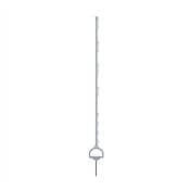 Plastic post for electric fence, length 157 cm, 12 eyelets, white