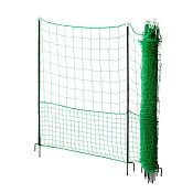 Nevodivá zelená ohradníková síť s brankou pro drůbež, délka 24 m, výška 112 cm
