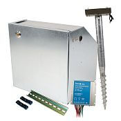 Security box for fencee energizer and battery, Mounting post, Regulator 10 A for solars 40, 100, 200 W